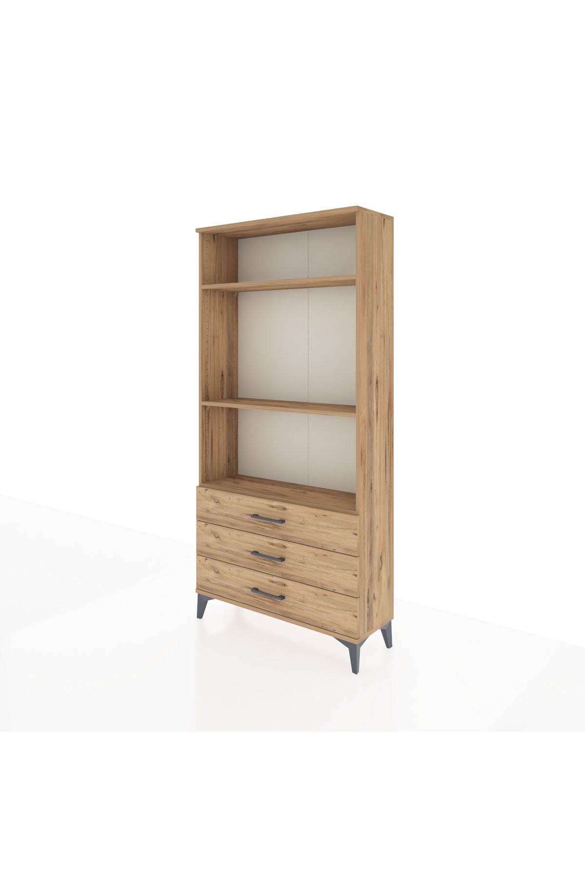 Arges Dolap 3 Raflı 3 Çekmeceli 88x30x182 - S24M037V9A