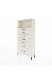 Arges Dolap Tek Raflı 7 Çekmeceli 88x30x182 - S24M038V1A