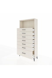Arges Dolap Tek Raflı 7 Çekmeceli 88x30x182 - S24M038V1A