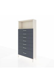 Arges Dolap Tek Raflı 7 Çekmeceli 88x30x182 - S24M038V2A