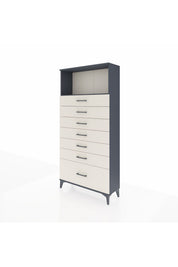 Arges Dolap Tek Raflı 7 Çekmeceli 88x30x182 - S24M038V4A