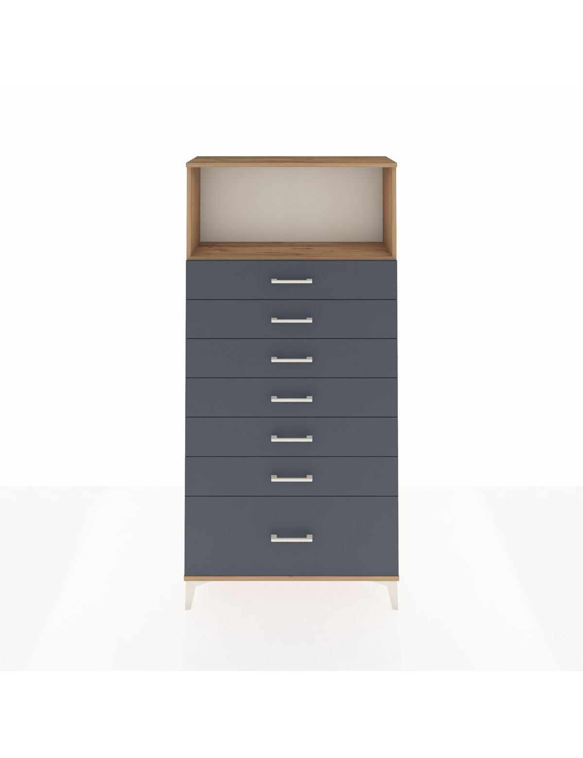 Arges Dolap Tek Raflı 7 Çekmeceli 88x30x182 - S24M038V8A