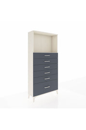 Arges Dolap Tek Raflı 6 Çekmeceli 88x30x182 - S24M039V2A