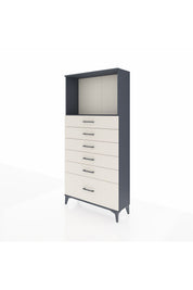 Arges Dolap Tek Raflı 6 Çekmeceli 88x30x182 - S24M039V4A