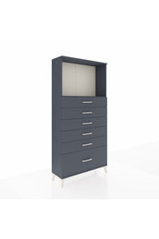 Arges Dolap Tek Raflı 6 Çekmeceli 88x30x182 - S24M039V5A