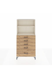 Arges Dolap 2 Raflı 5 Çekmeceli 88x30x182 - S24M040V3A