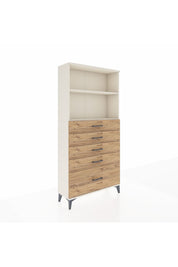 Arges Dolap 2 Raflı 5 Çekmeceli 88x30x182 - S24M040V3A