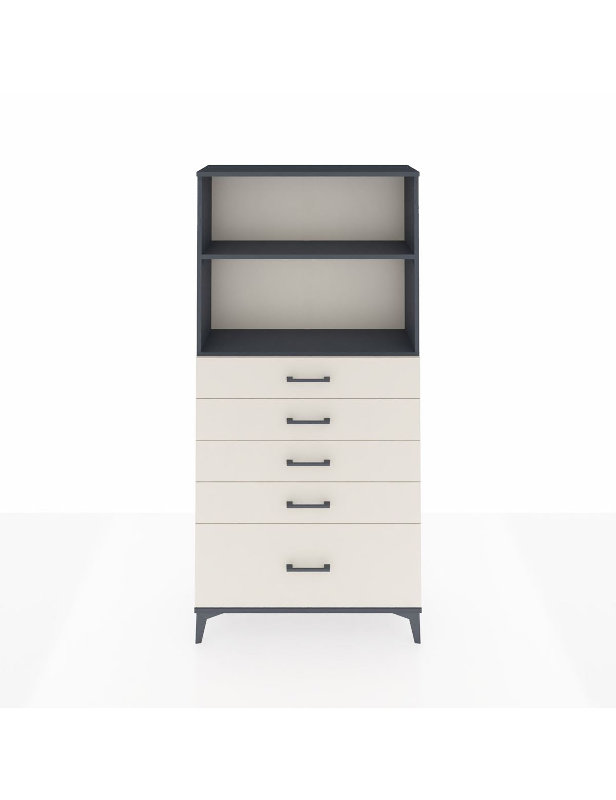 Arges Dolap 2 Raflı 5 Çekmeceli 88x30x182 - S24M040V4A