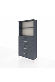 Arges Dolap 2 Raflı 5 Çekmeceli 88x30x182 - S24M040V5A