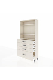 Arges Dolap 3 Raflı 4 Çekmeceli 88x30x182 - S24M041V1A