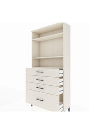 Arges Dolap 3 Raflı 4 Çekmeceli 88x30x182 - S24M041V1A