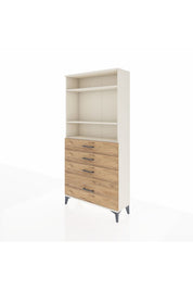 Arges Dolap 3 Raflı 4 Çekmeceli 88x30x182 - S24M041V3A