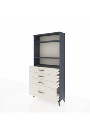 Arges Dolap 3 Raflı 4 Çekmeceli 88x30x182 - S24M041V4A