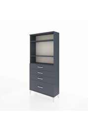 Arges Dolap 3 Raflı 4 Çekmeceli 88x30x182 - S24M041V5A