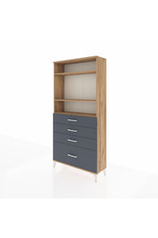 Arges Dolap 3 Raflı 4 Çekmeceli 88x30x182 - S24M041V8A