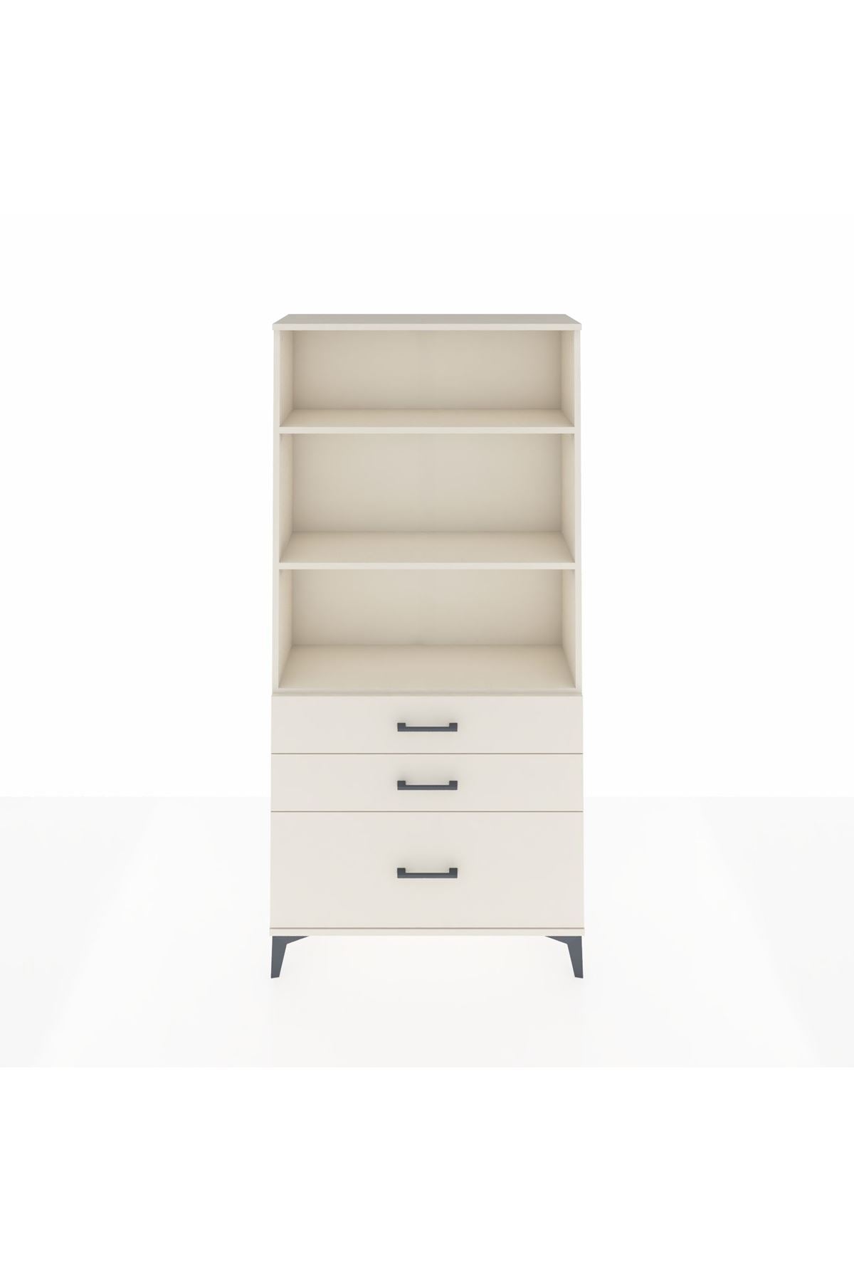 Arges Dolap 3 Raflı 3 Çekmeceli 88x30x182 - S24M042V1A