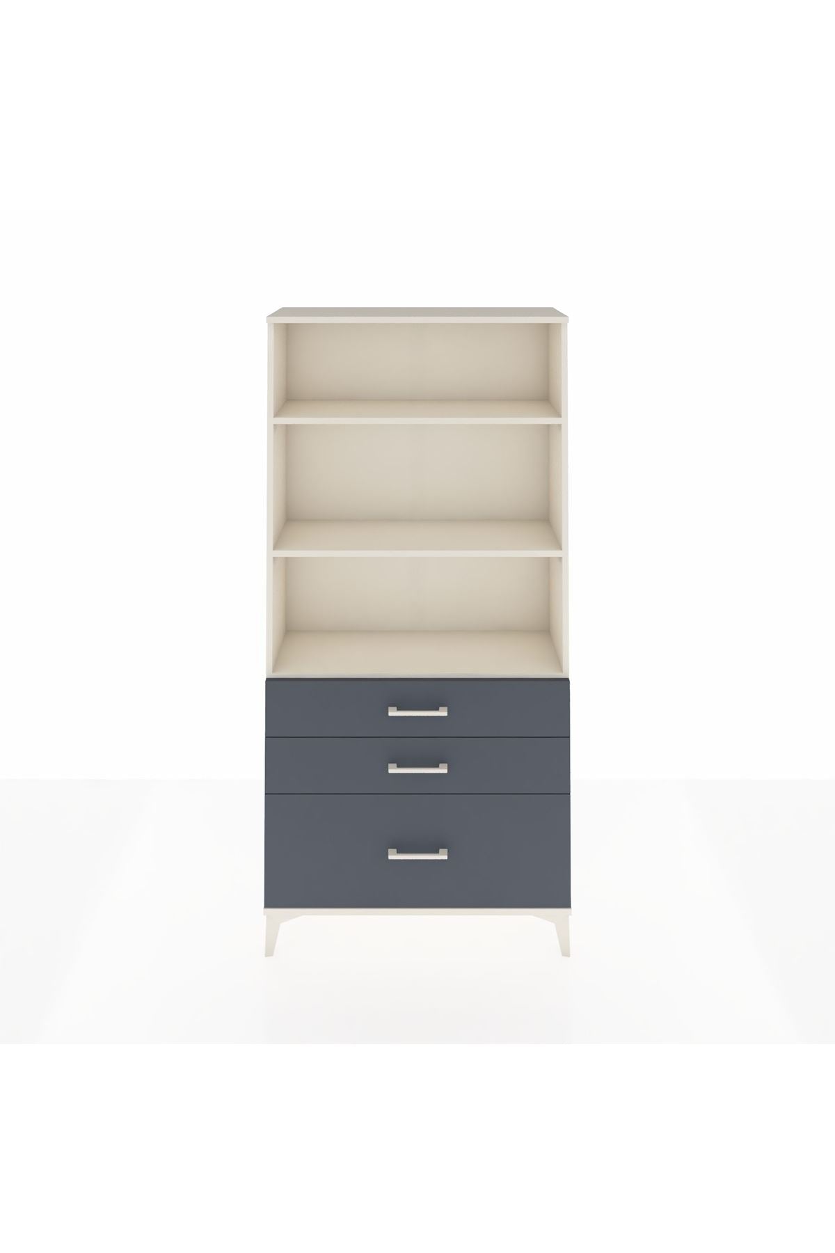 Arges Dolap 3 Raflı 3 Çekmeceli 88x30x182 - S24M042V2A