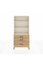 Arges Dolap 3 Raflı 3 Çekmeceli 88x30x182 - S24M042V3A