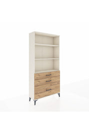 Arges Dolap 3 Raflı 3 Çekmeceli 88x30x182 - S24M042V3A