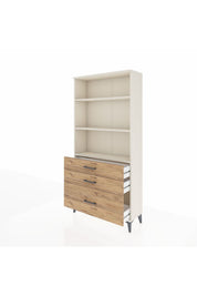 Arges Dolap 3 Raflı 3 Çekmeceli 88x30x182 - S24M042V3A