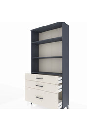 Arges Dolap 3 Raflı 3 Çekmeceli 88x30x182 - S24M042V4A