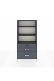 Arges Dolap 3 Raflı 3 Çekmeceli 88x30x182 - S24M042V5A
