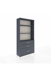 Arges Dolap 3 Raflı 3 Çekmeceli 88x30x182 - S24M042V5A