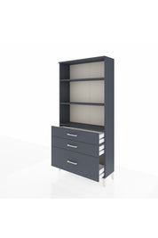 Arges Dolap 3 Raflı 3 Çekmeceli 88x30x182 - S24M042V5A