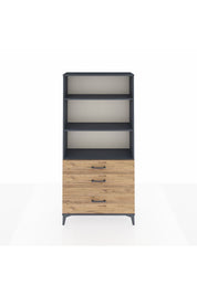 Arges Dolap 3 Raflı 3 Çekmeceli 88x30x182 - S24M042V6A