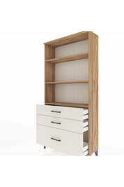 Arges Dolap 3 Raflı 3 Çekmeceli 88x30x182 - S24M042V7A