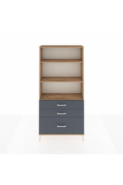 Arges Dolap 3 Raflı 3 Çekmeceli 88x30x182 - S24M042V8A