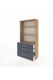 Arges Dolap 3 Raflı 3 Çekmeceli 88x30x182 - S24M042V8A