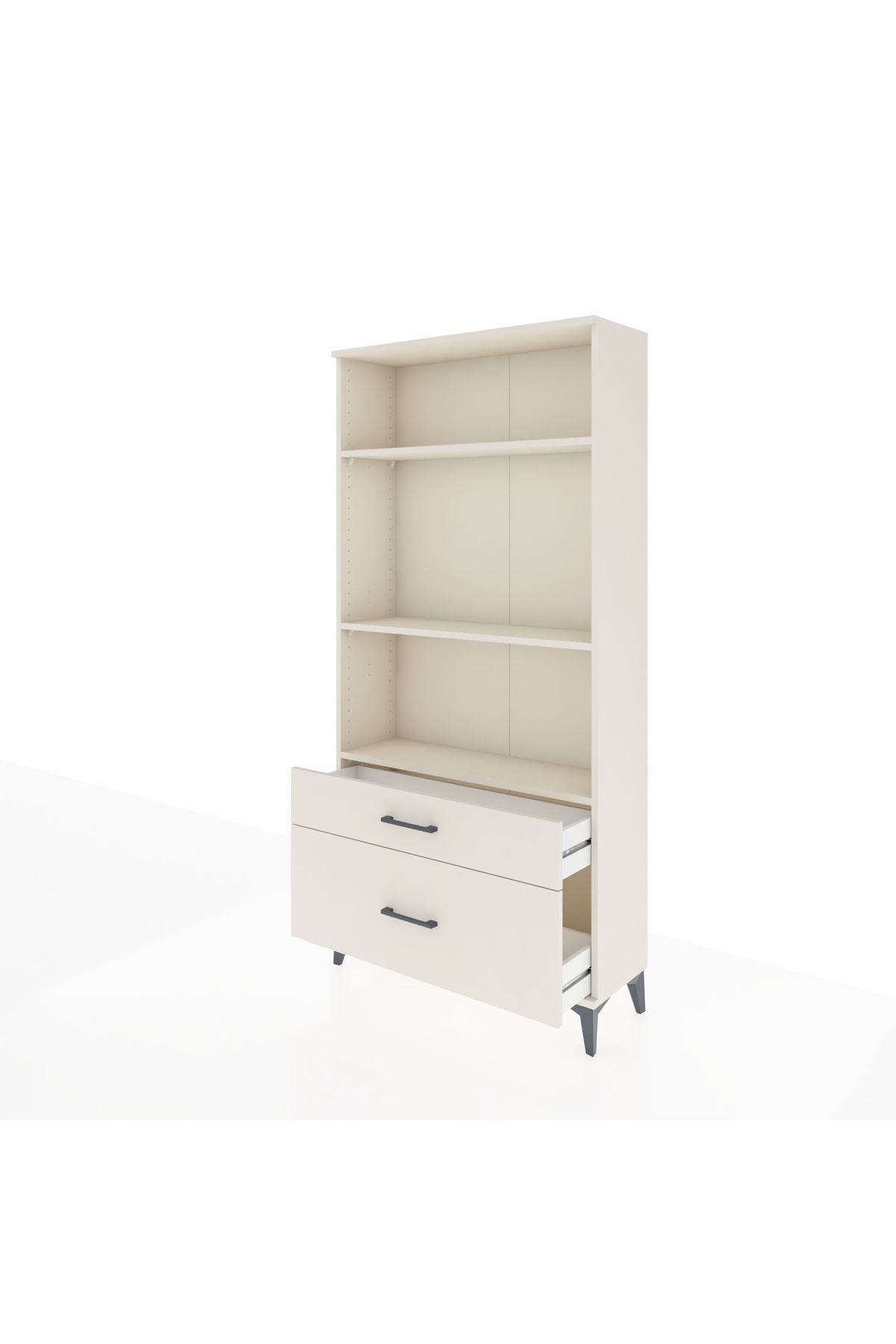 Arges Dolap 3 Raflı 2 Çekmeceli 88x30x182 - S24M043V1A