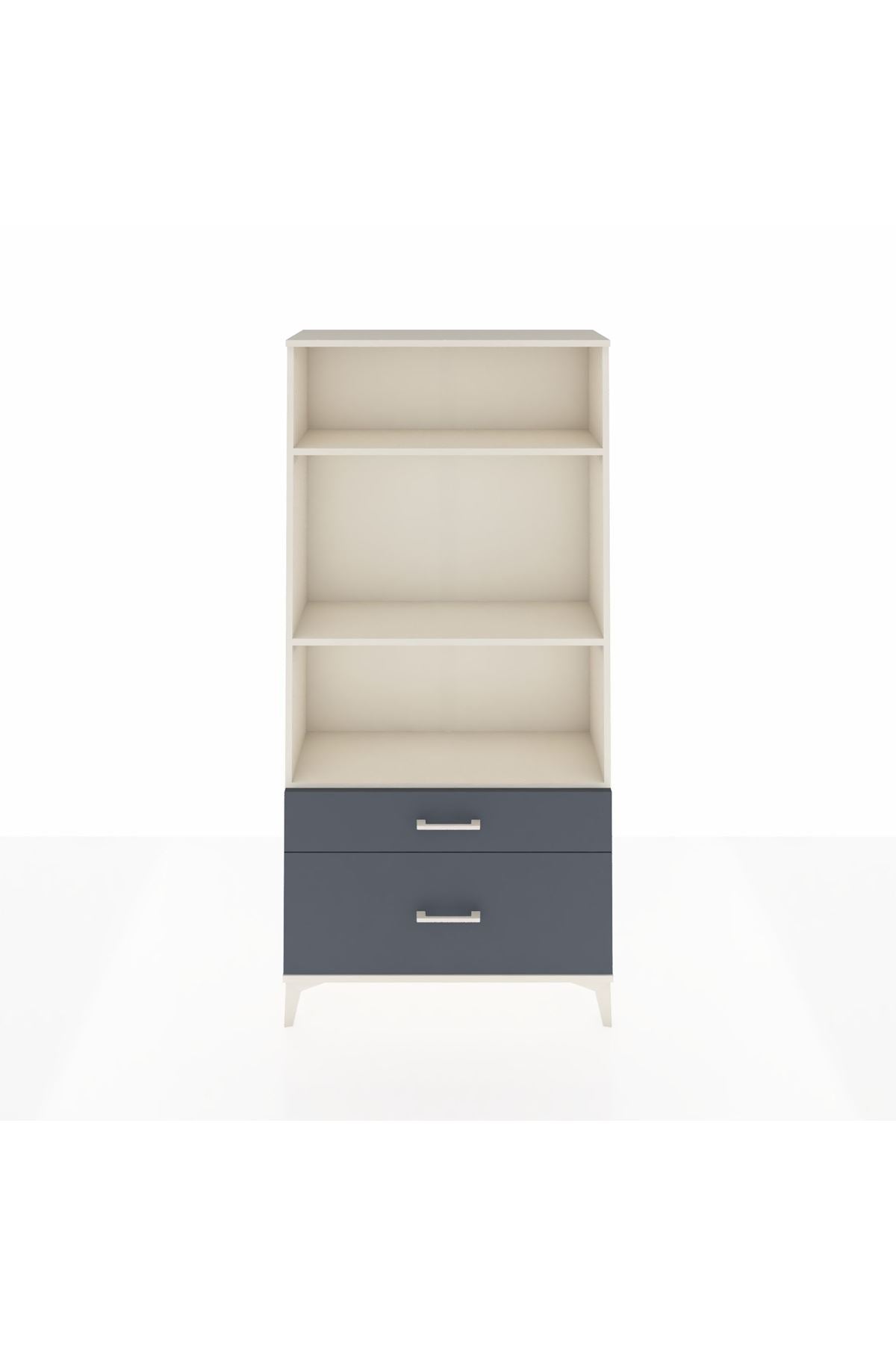 Arges Dolap 3 Raflı 2 Çekmeceli 88x30x182 - S24M043V2A