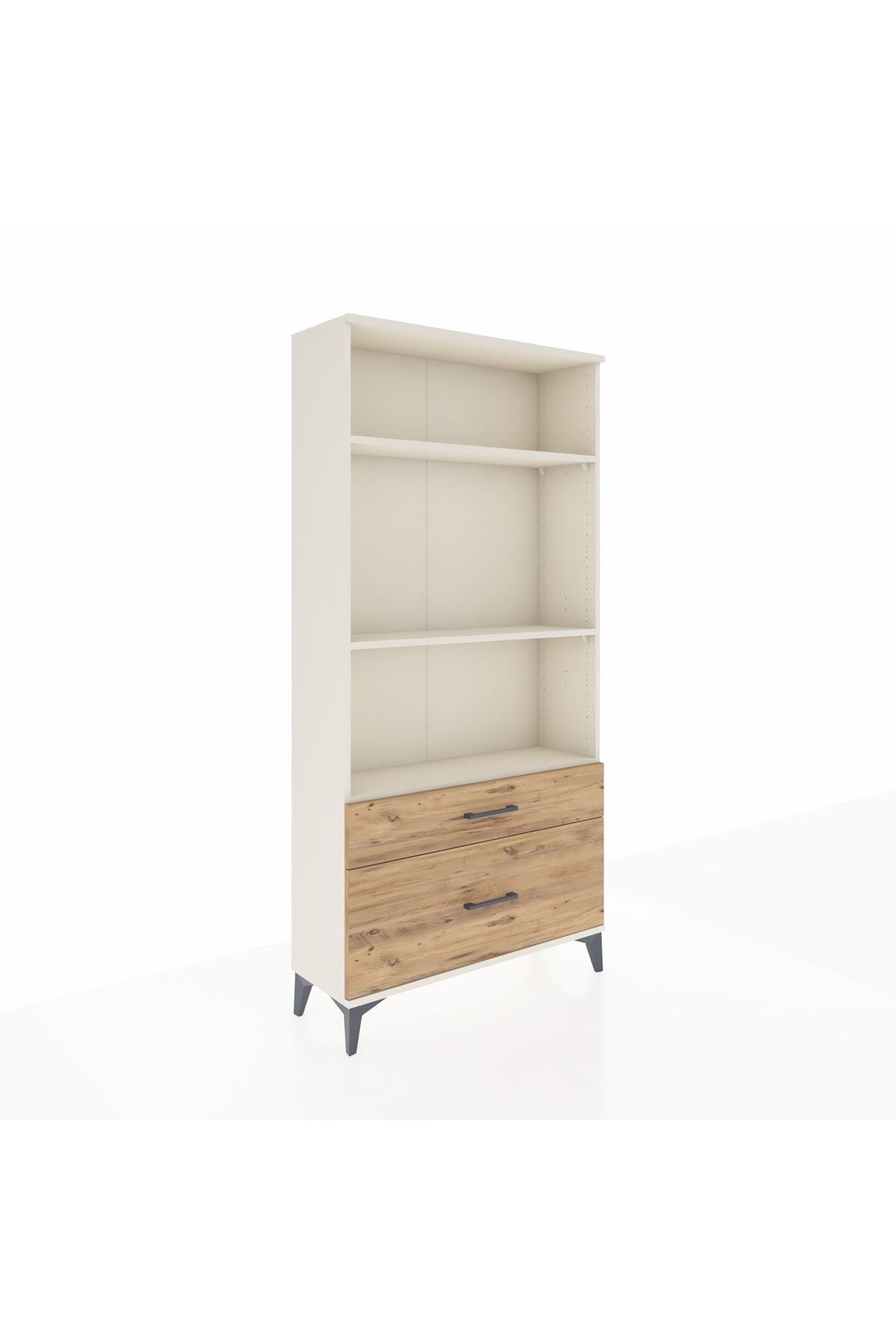 Arges Dolap 3 Raflı 2 Çekmeceli 88x30x182 - S24M043V3A
