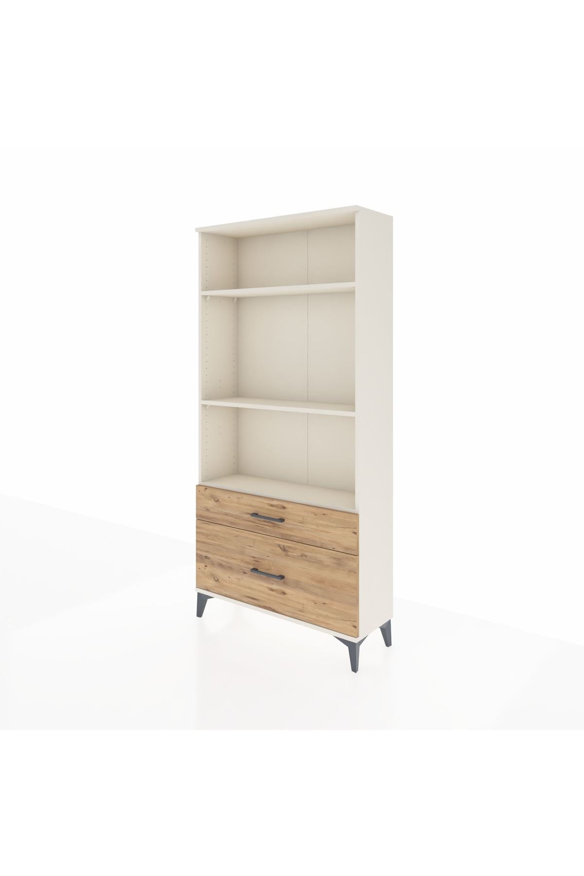Arges Dolap 3 Raflı 2 Çekmeceli 88x30x182 - S24M043V3A