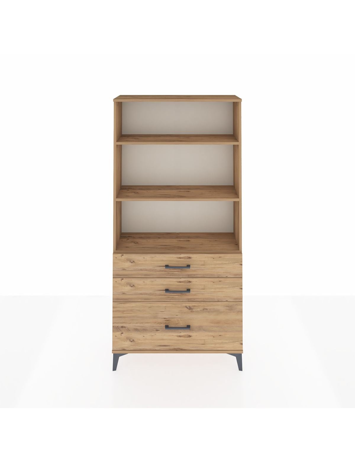 Arges Dolap 3 Raflı 3 Çekmeceli 88x30x182 - S24M042V9A