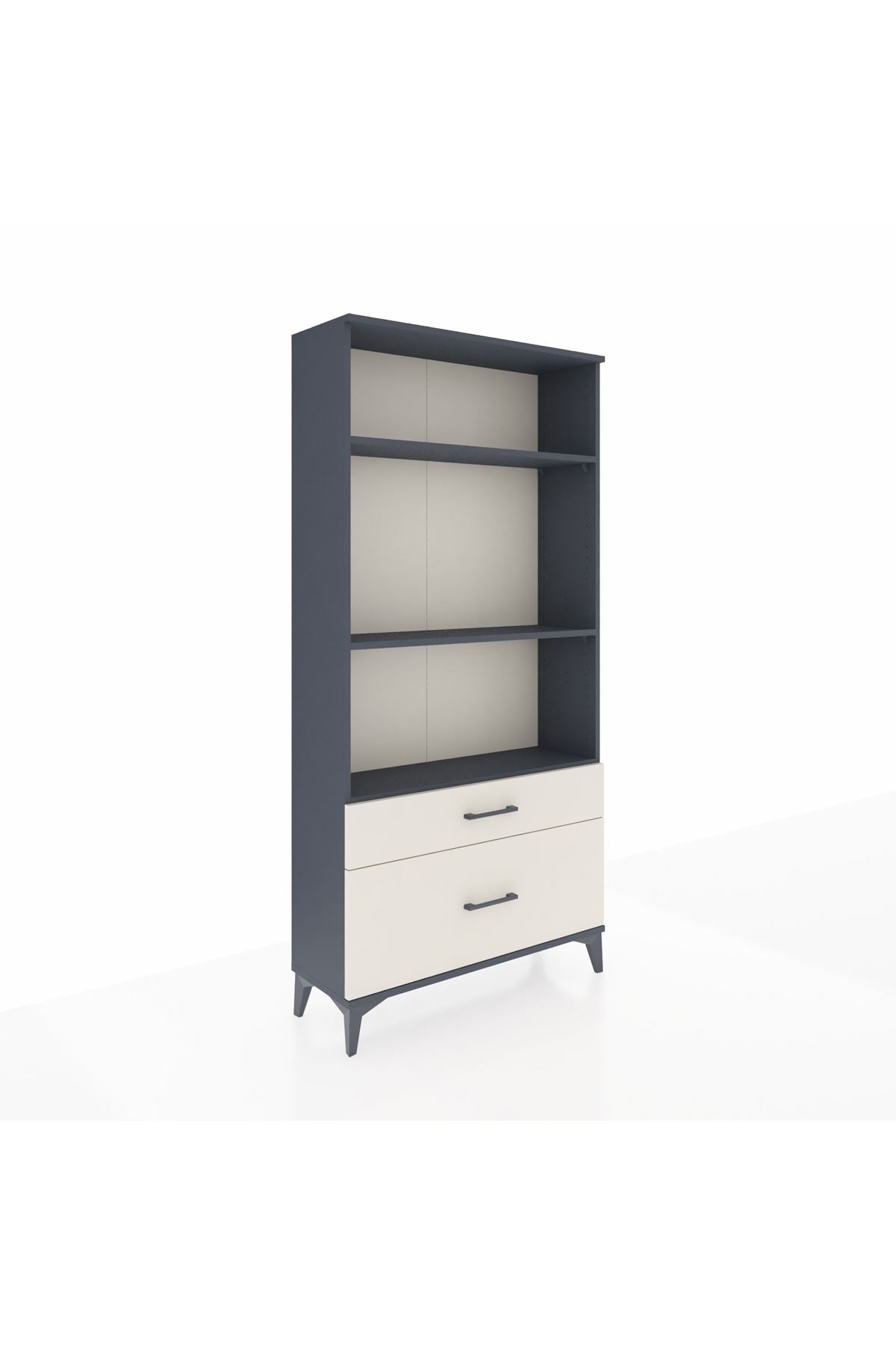 Arges Dolap 3 Raflı 2 Çekmeceli 88x30x182 - S24M043V4A