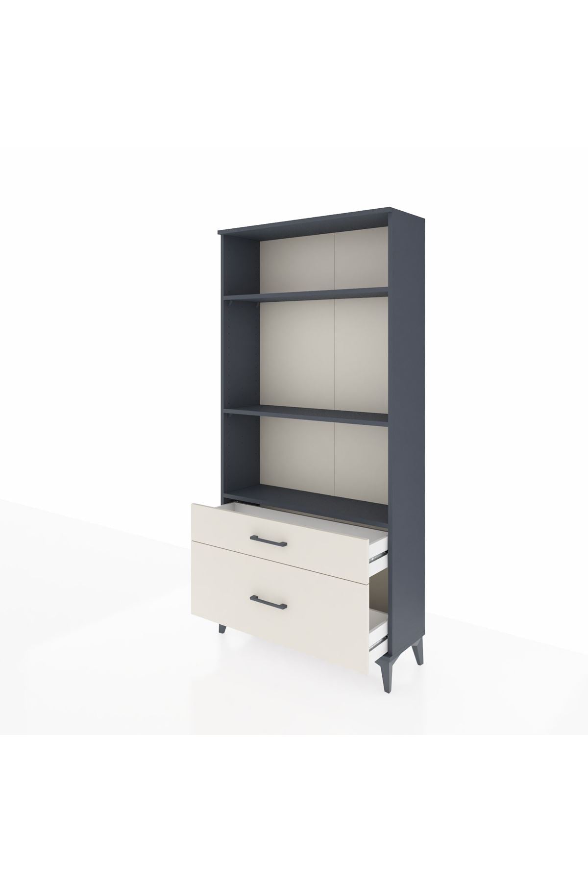 Arges Dolap 3 Raflı 2 Çekmeceli 88x30x182 - S24M043V4A
