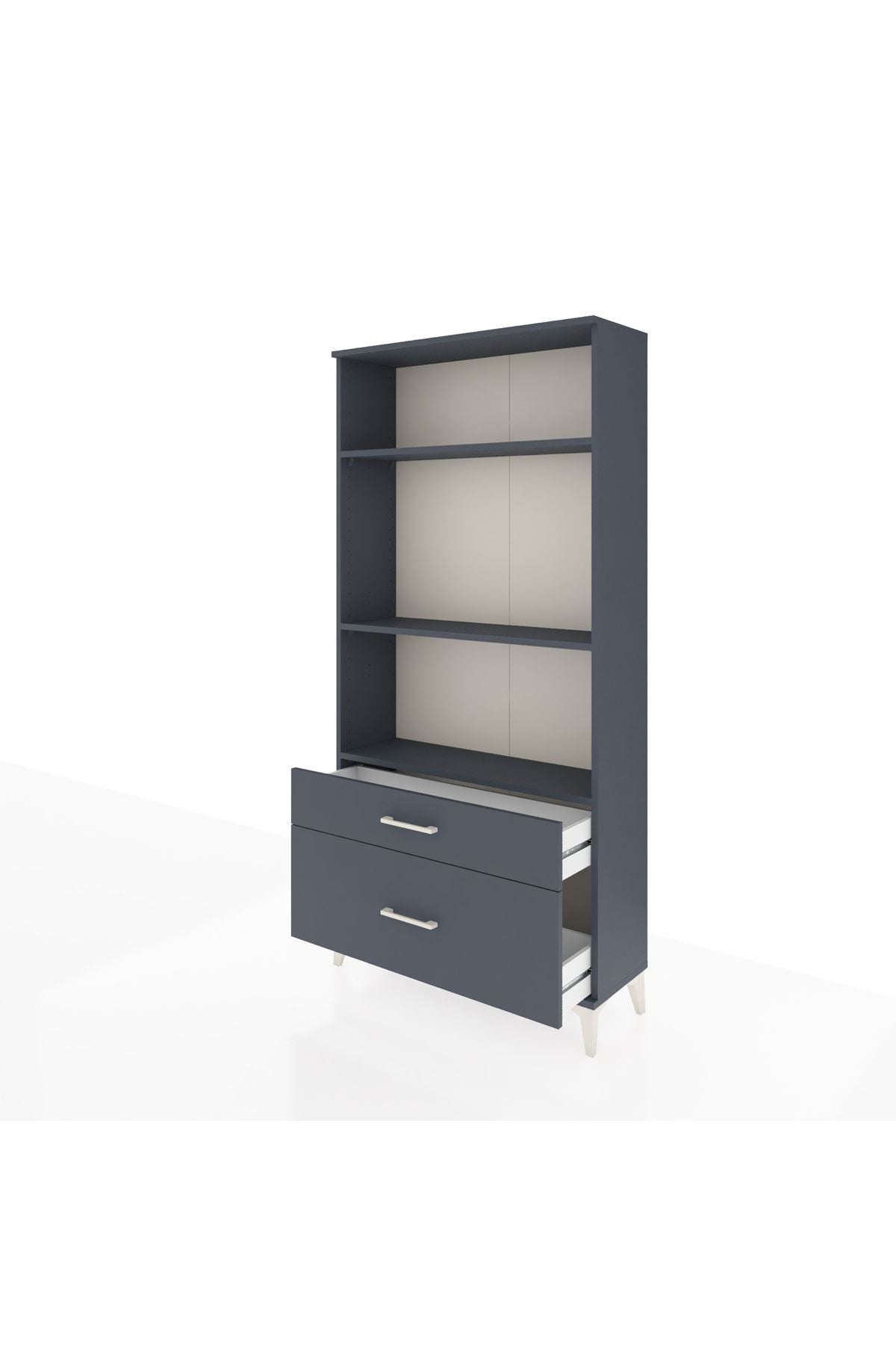 Arges Dolap 3 Raflı 2 Çekmeceli 88x30x182 - S24M043V5A