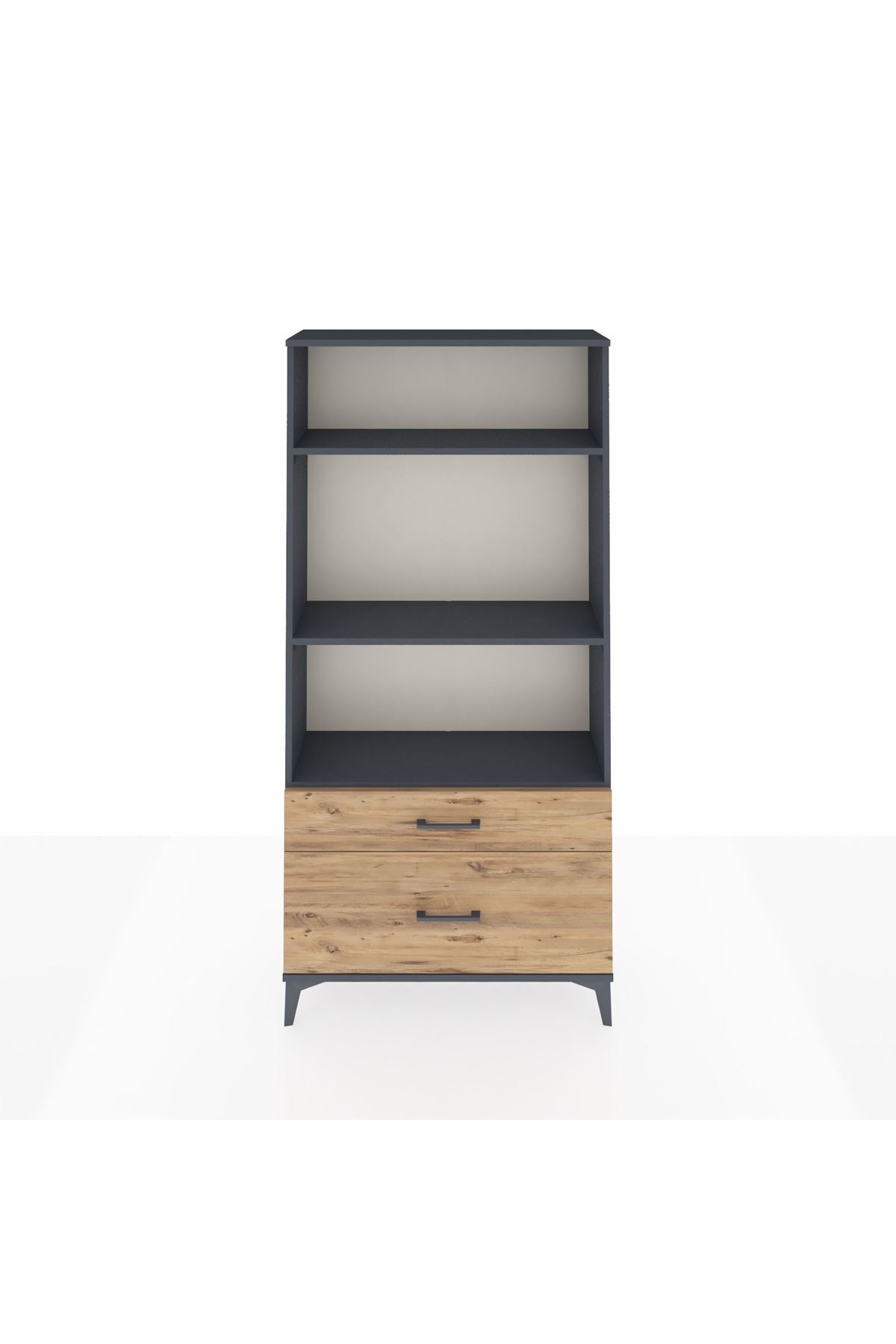 Arges Dolap 3 Raflı 2 Çekmeceli 88x30x182 - S24M043V6A