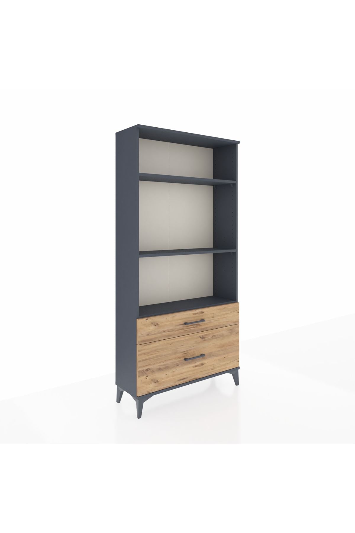 Arges Dolap 3 Raflı 2 Çekmeceli 88x30x182 - S24M043V6A