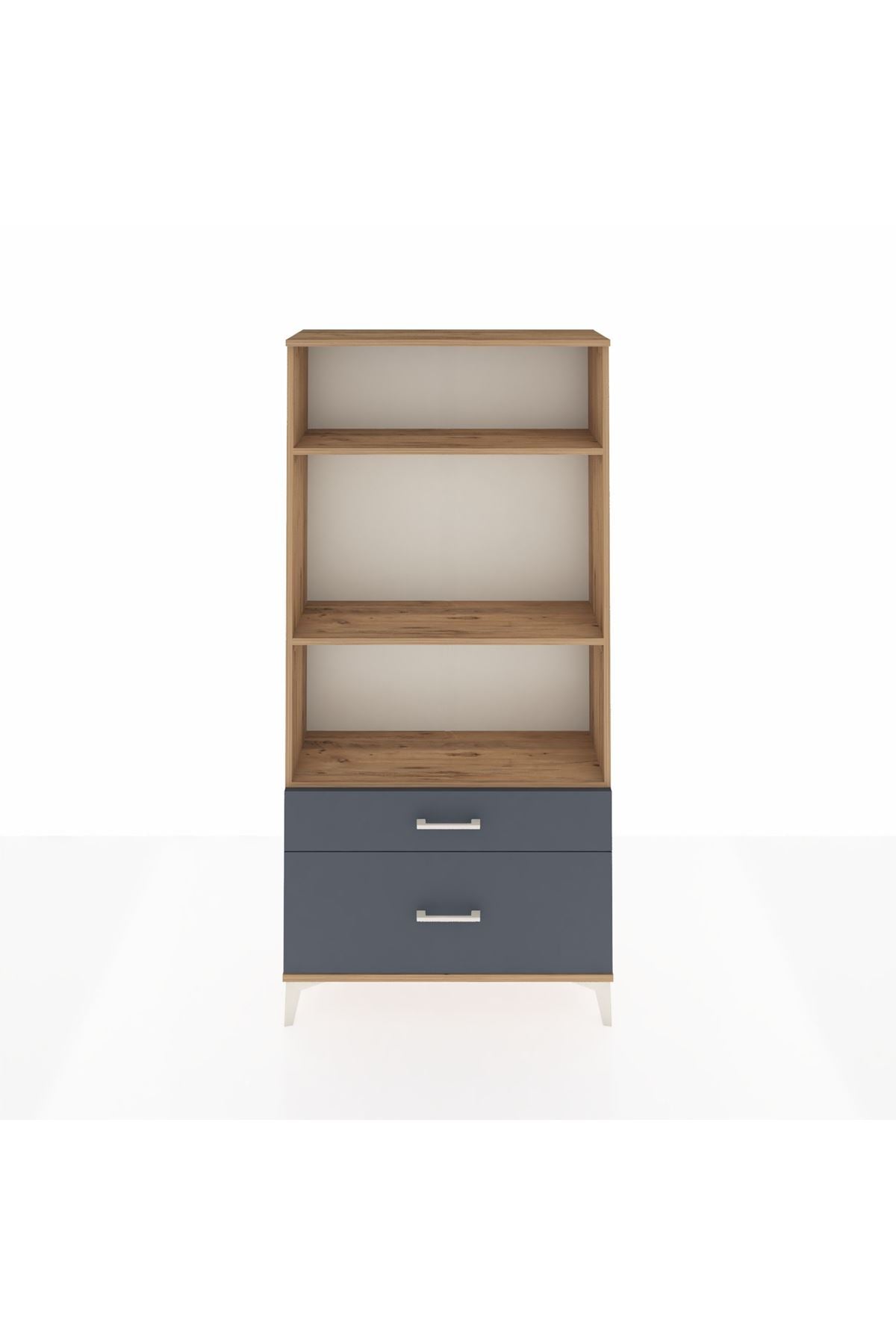 Arges Dolap 3 Raflı 2 Çekmeceli 88x30x182 - S24M043V8A