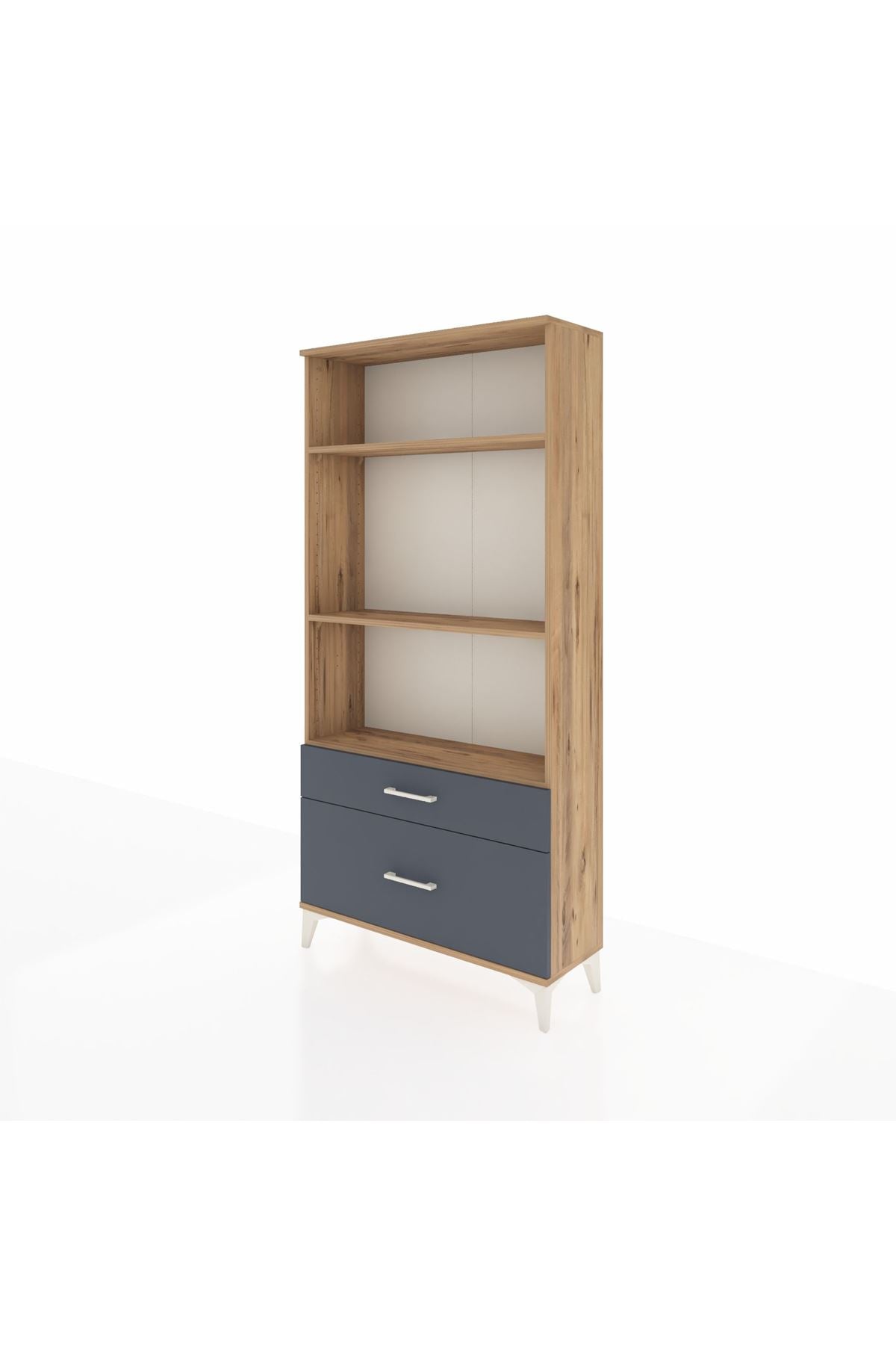 Arges Dolap 3 Raflı 2 Çekmeceli 88x30x182 - S24M043V8A