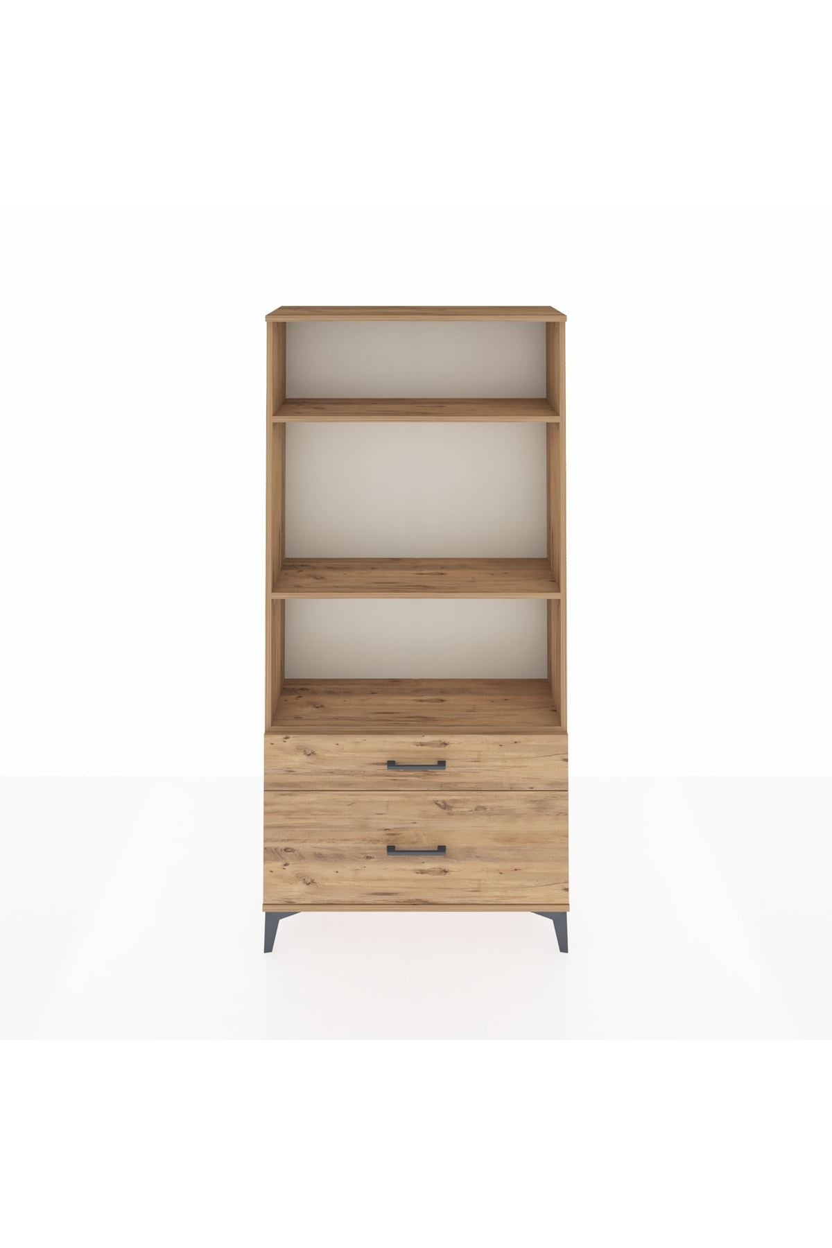 Arges Dolap 3 Raflı 2 Çekmeceli 88x30x182 - S24M043V9A