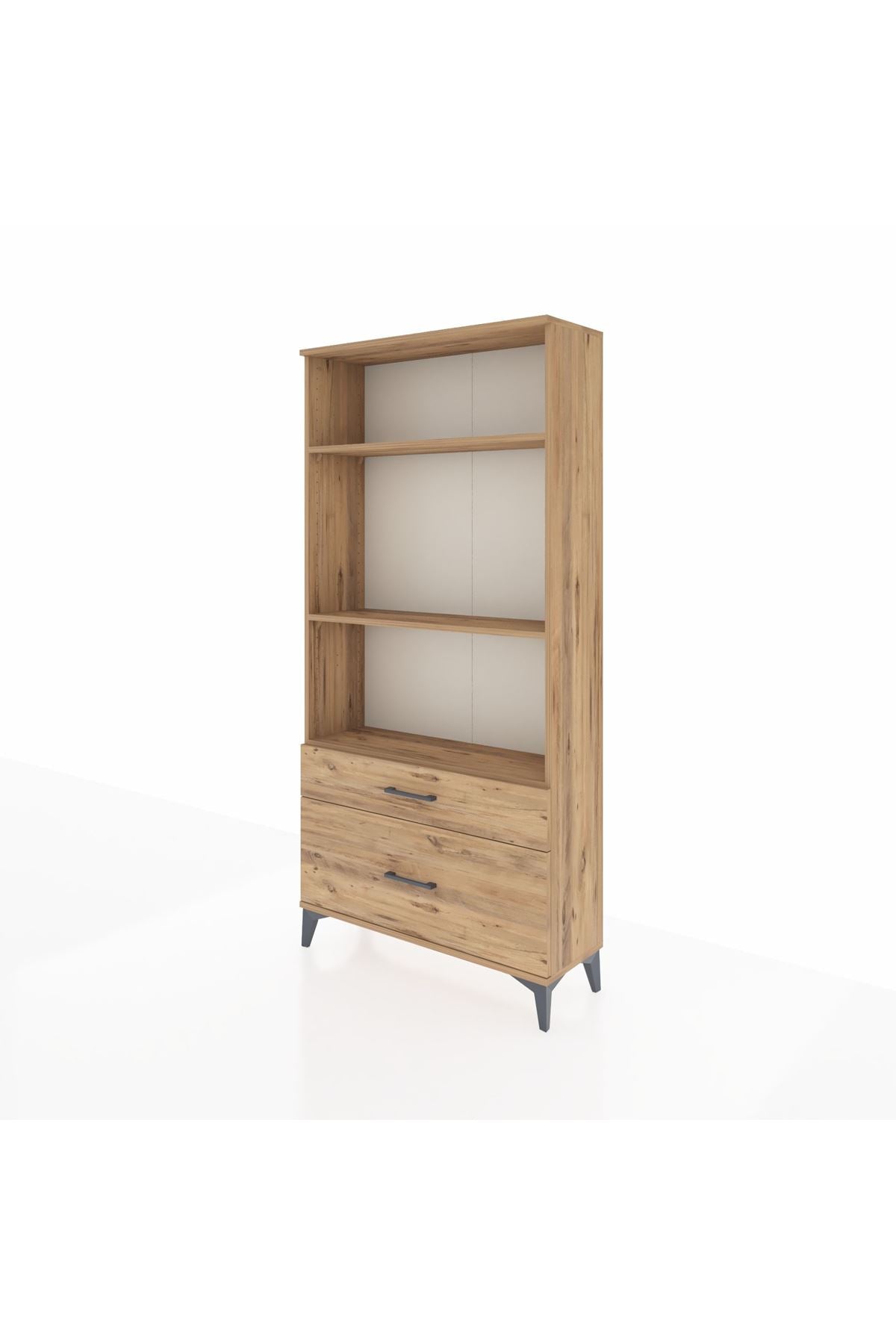 Arges Dolap 3 Raflı 2 Çekmeceli 88x30x182 - S24M043V9A