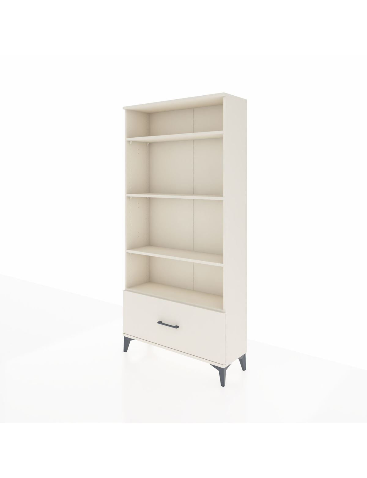 Arges Dolap 4 Raflı Tek Çekmeceli 88x30x182 - S24M044V1A