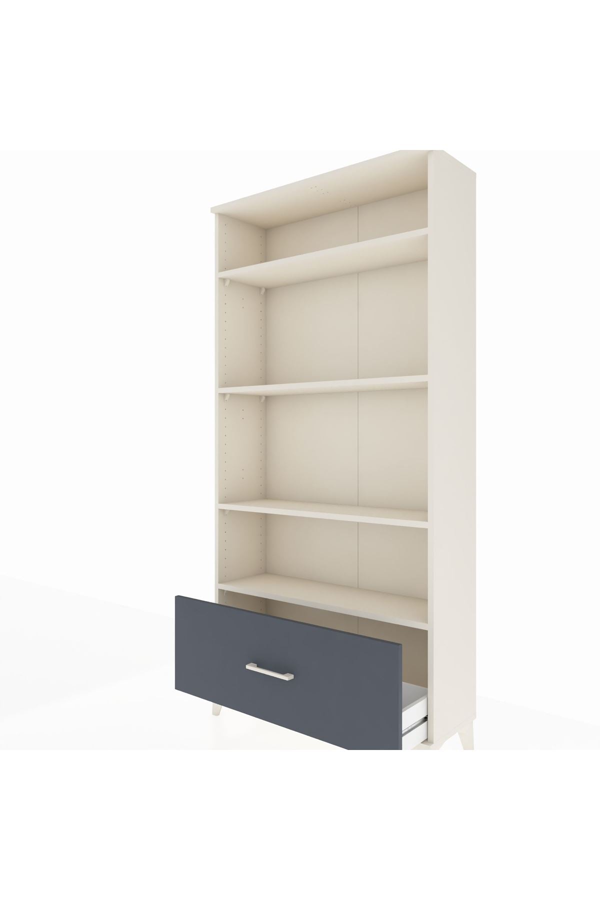 Arges Dolap 4 Raflı Tek Çekmeceli 88x30x182 - S24M044V2A