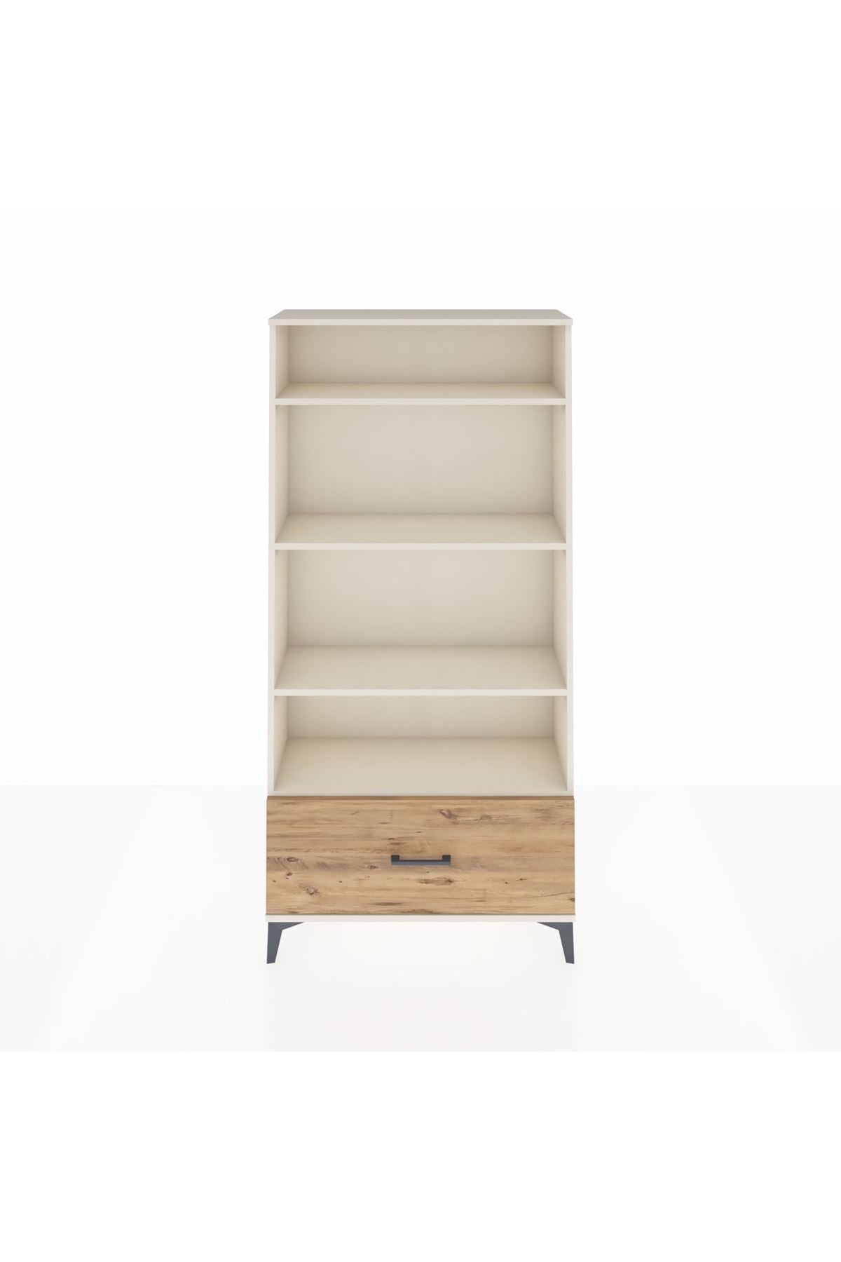 Arges Dolap 4 Raflı Tek Çekmeceli 88x30x182 - S24M044V3A