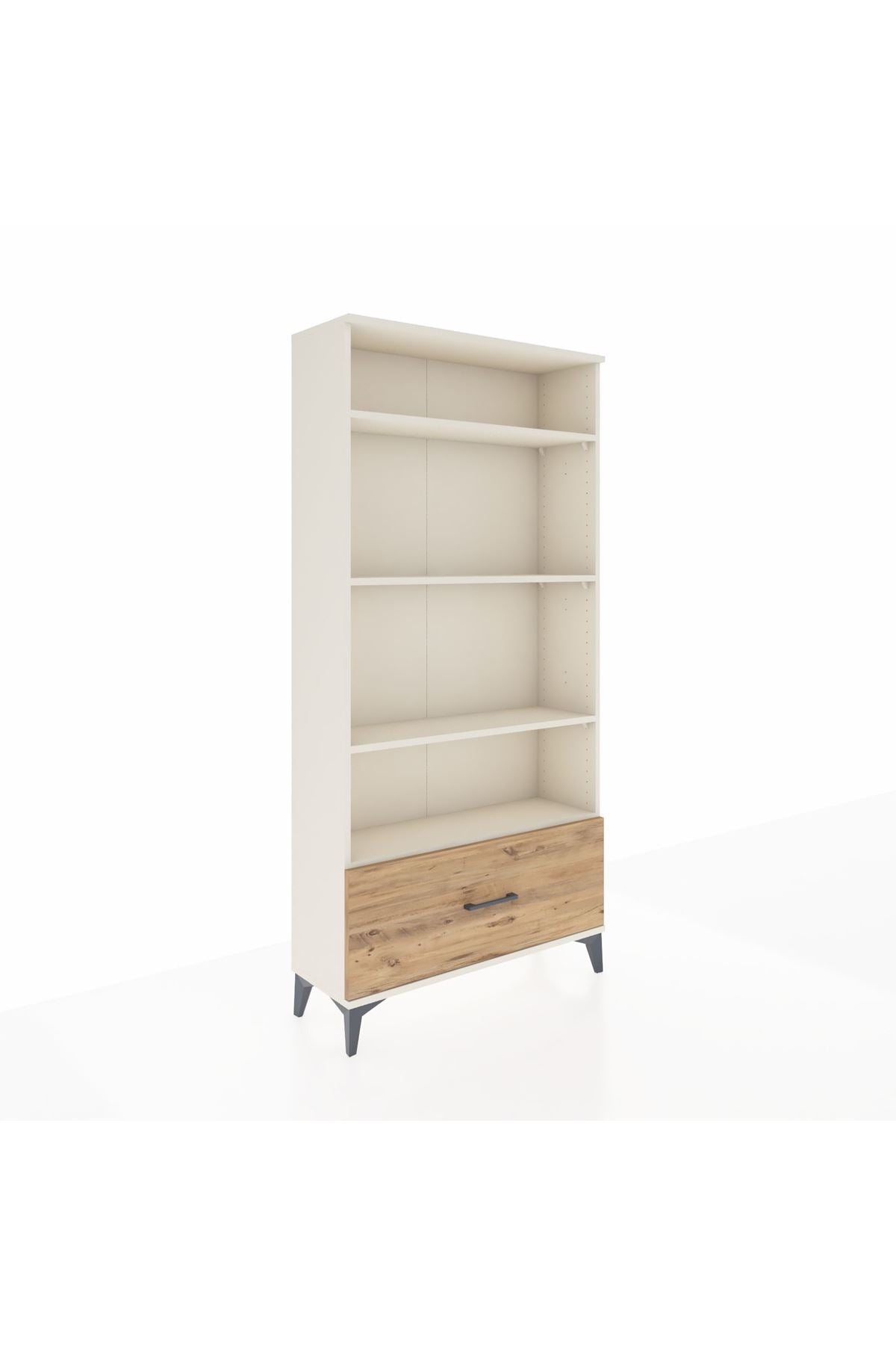 Arges Dolap 4 Raflı Tek Çekmeceli 88x30x182 - S24M044V3A